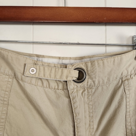 Columbia Beige Mid Rise Hiking Shorts Activewear Summer Travel Cotton Plus 14 - Picture 2 of 12